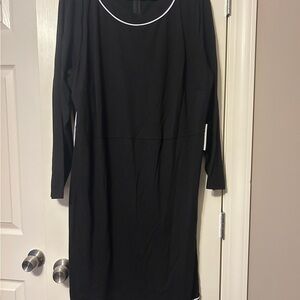 Eloquii Black Crew Neck Dress